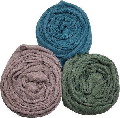 MANSHU 6 PCS Women Soft Scarf Shawl Long Scarf, Scarf and Wrap, Big Head Scarf Apparel & Accessories > Clothing Accessories > Scarves & Shawls MANSHU   
