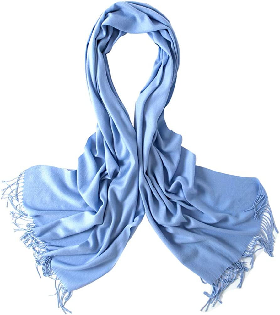 Bellonesc Cashmere Scarf Shawls for Women and Men Apparel & Accessories > Clothing Accessories > Scarves & Shawls Beillonesc Sky Blue  