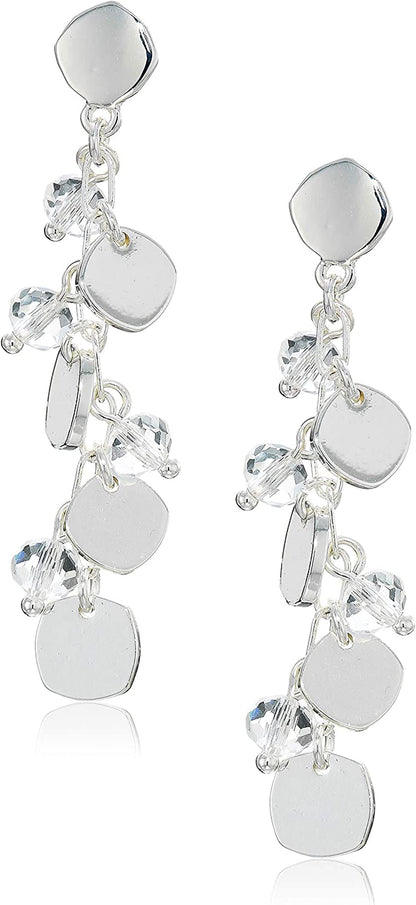 Nine West Classics Apparel & Accessories > Jewelry > Earrings KYLIE MAX Silver LAYERED LINEAR DROP 