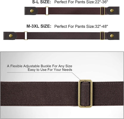No Buckle Stretch Women Belt for Jeans Pants, Elastic Buckle Free Invisible Belts for Men up to 48 Inches by WHIPPY Apparel & Accessories > Clothing Accessories > Belts WHIPPY   