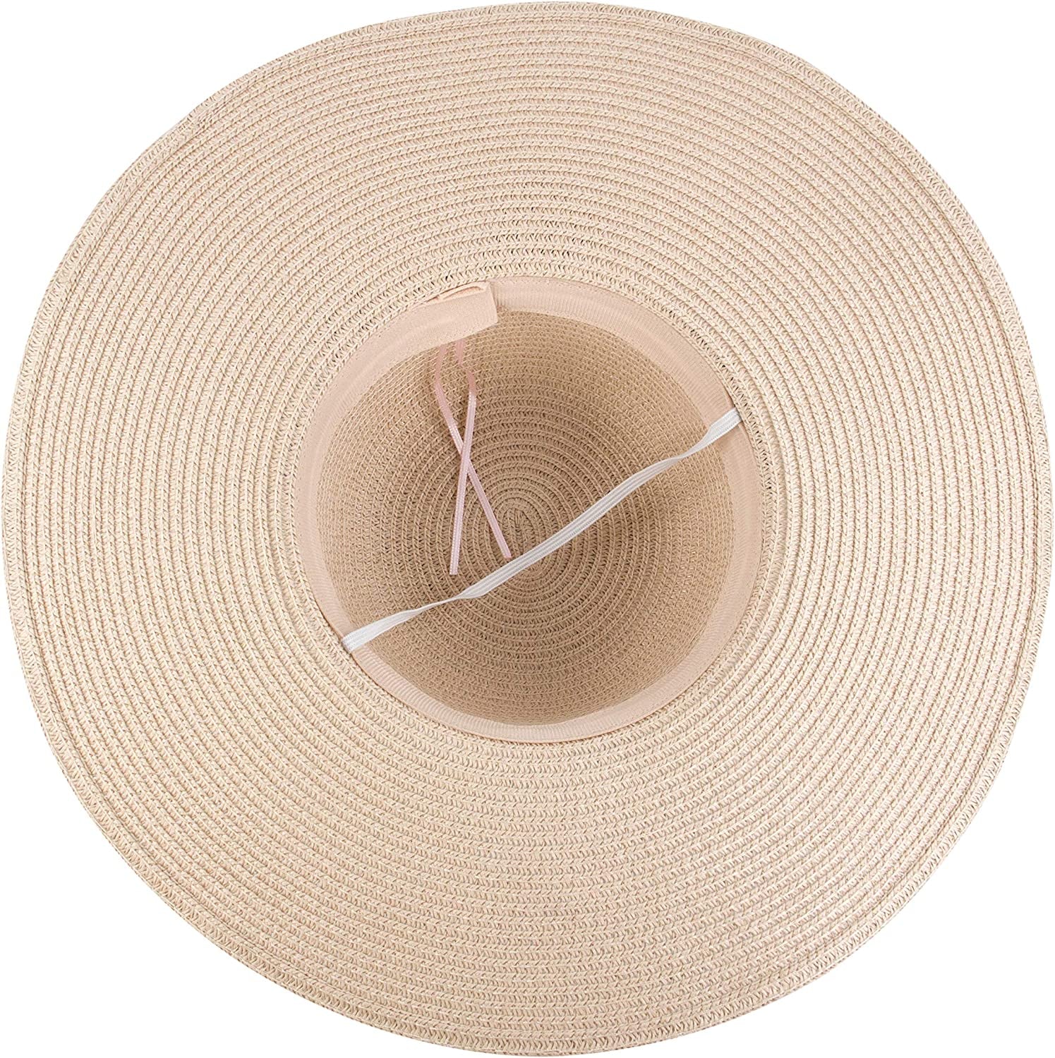 Muryobao Womens Wide Brim Straw Sun Hat Floppy Foldable Roll up Cap UPF 50+ Summer Beach Hats Apparel & Accessories > Clothing Accessories > Hats Muryobao   