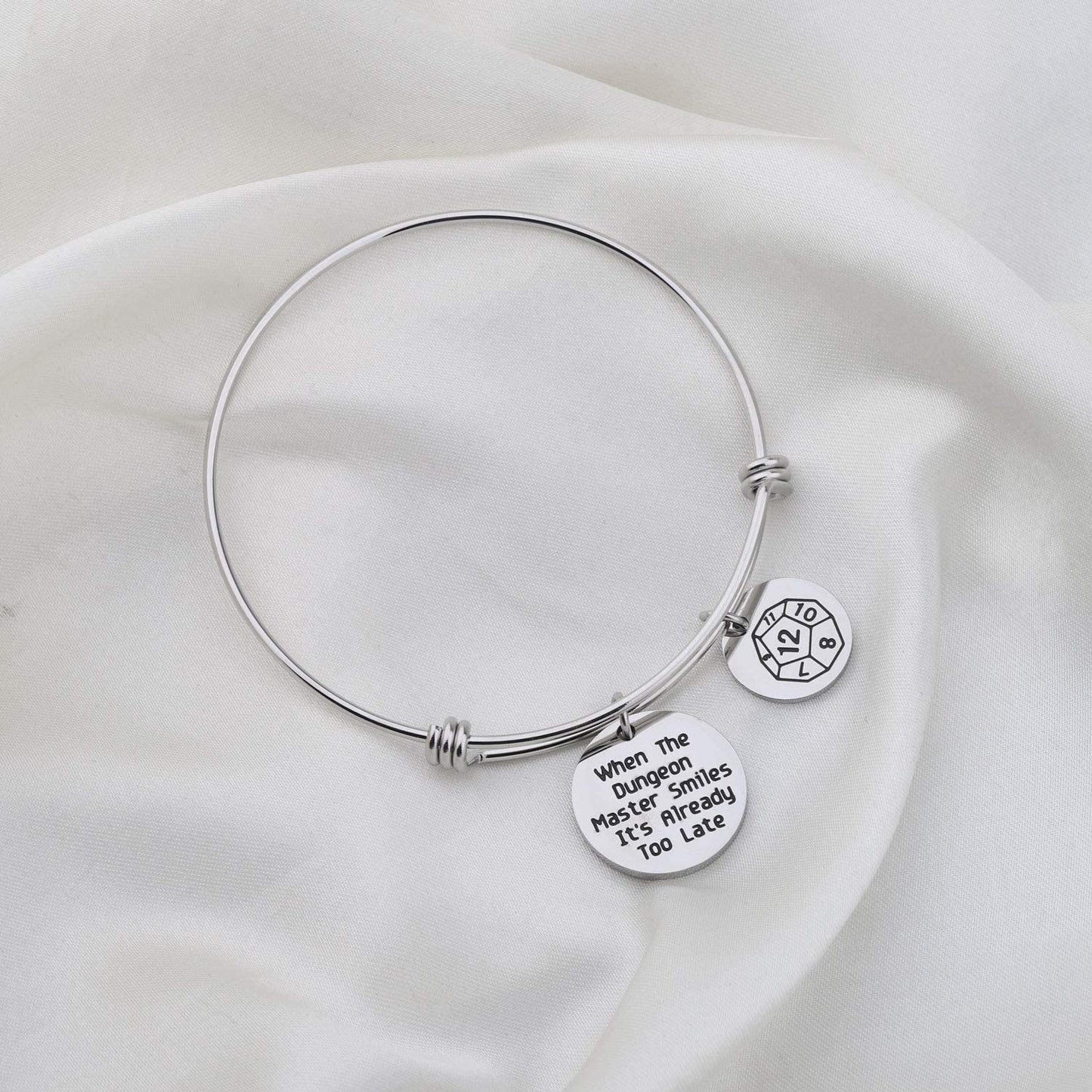 ENSIANTH When the Dungeon Master Smiles It'S Already Too Late Keychain Dungeon Gift Funny DND Gifts Apparel & Accessories > Jewelry > Necklaces ENSIANTH   
