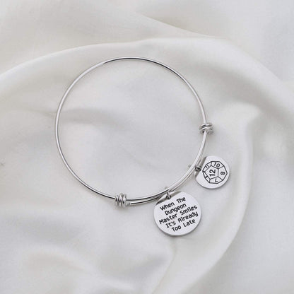 ENSIANTH When the Dungeon Master Smiles It'S Already Too Late Keychain Dungeon Gift Funny DND Gifts Apparel & Accessories > Jewelry > Necklaces ENSIANTH   