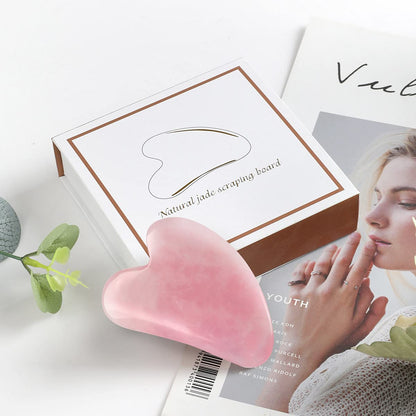 Pink Gua Sha Scraping Face Massage Tool – Rose Quartz Facial Massager Tool -Traditional Scraper Tool for Anti-Aging, Wrinkles,Skin Tightening, Lift Firming,Eye Puffiness Treatment Health & Beauty > Personal Care > Cosmetics > Cosmetic Tools > Skin Care Tools Okela   