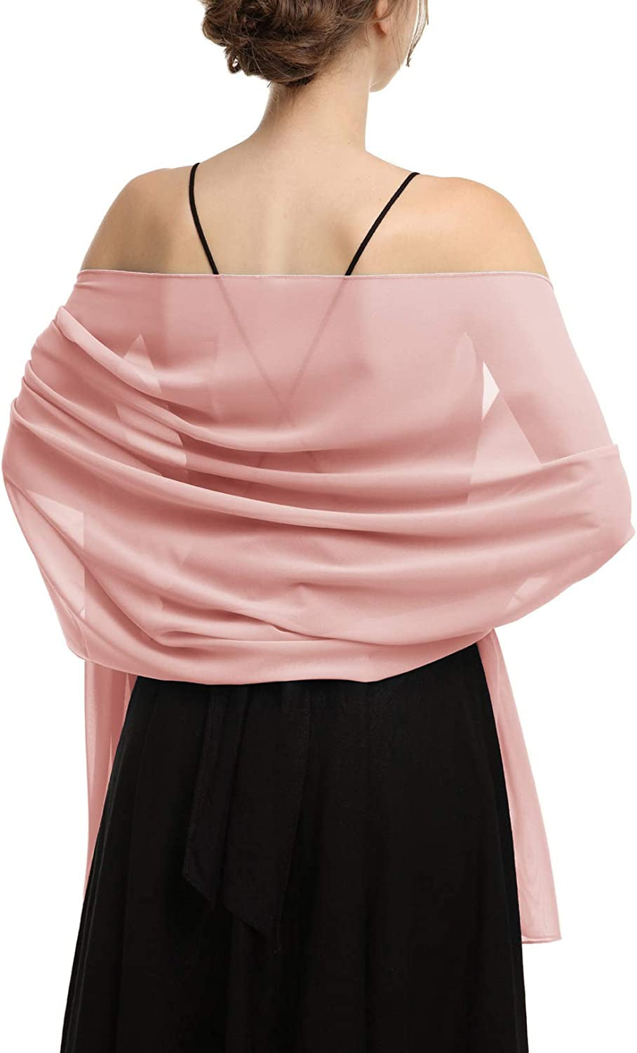Chiffon Shawls Scarves Wraps for Bridal Wedding Party Evening Dress and Special Occasion Dresses Apparel & Accessories > Clothing Accessories > Scarves & Shawls Baoqiya Blush Length(79") * Width(19") 