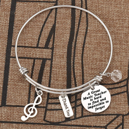 Kivosliviz Music Teacher Bracelet Gifts Piano Teacher Gifts for Women Violin Teacher Appreciation Jewelry Music Teacher Bracelet Apparel & Accessories > Jewelry > Bracelets Anrrion   