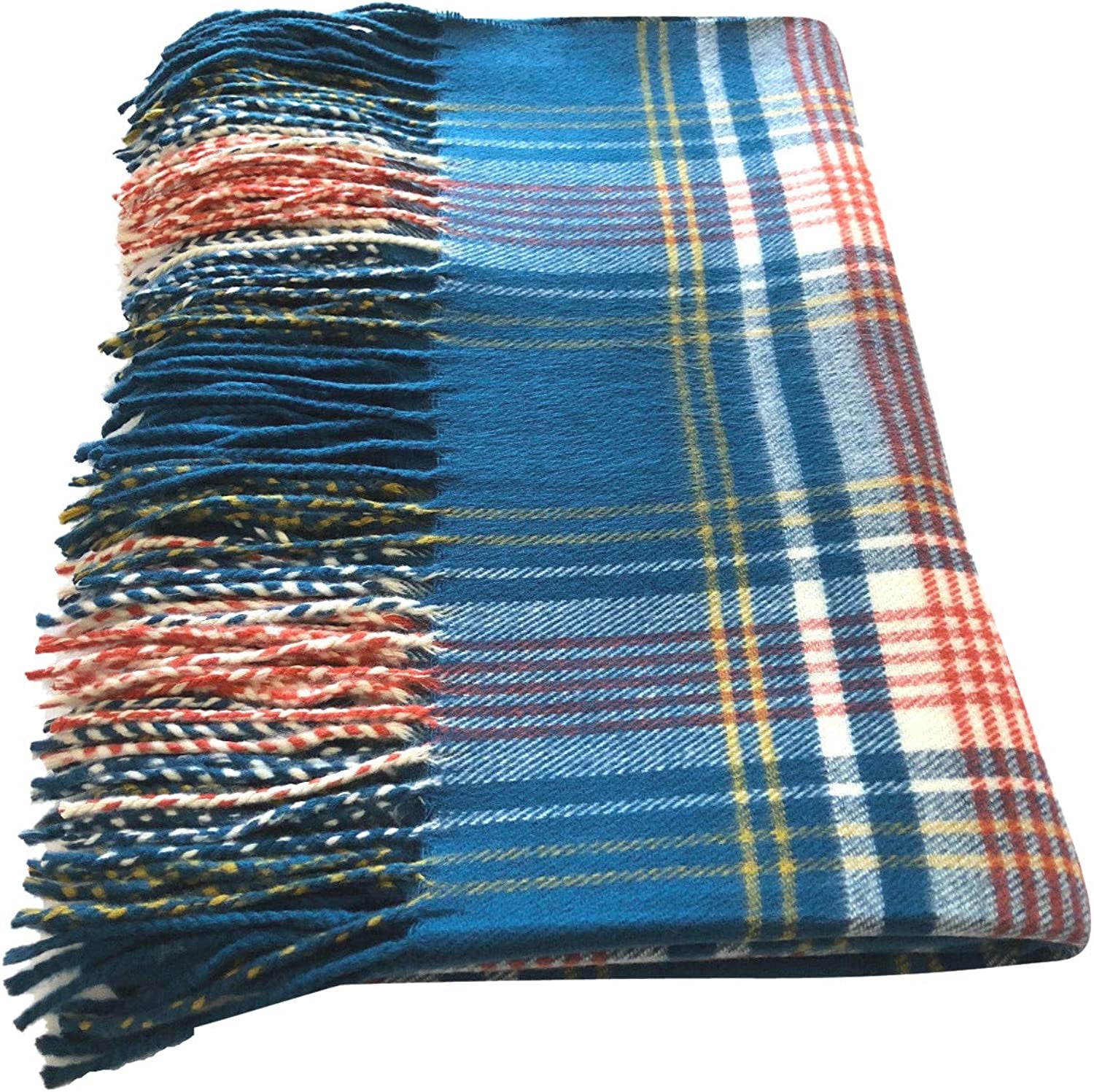 Women Oversized Scottish Clan Tartan Plaid Cashmere Feel Shawl Wrap Winter Scarf Apparel & Accessories > Clothing Accessories > Scarves & Shawls NY GOLDEN FASHION   