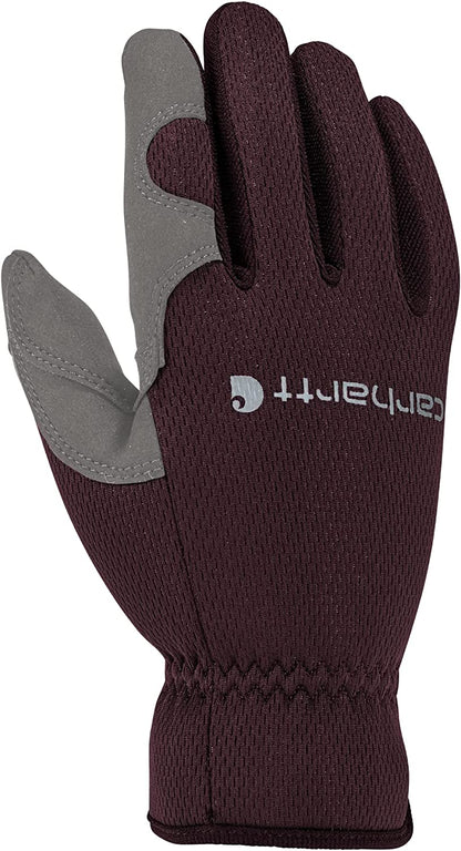 Carhartt Women'S Flex Breathable Spandex Work Glove Apparel & Accessories > Clothing Accessories > Gloves & Mittens Carhartt Blackberry Grey Medium 
