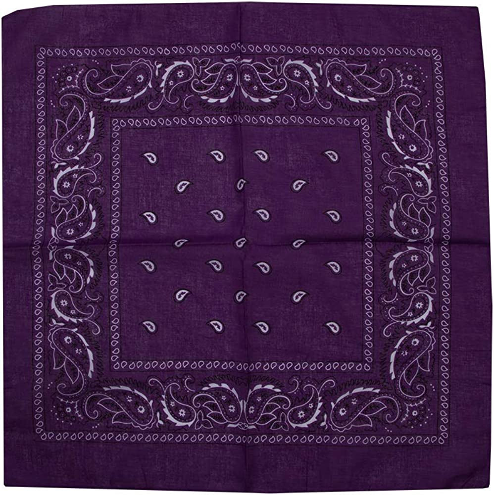 Lightweight Multicolored Cotton Bandana 12 Pack Apparel & Accessories > Clothing Accessories > Headwear Bioworld   