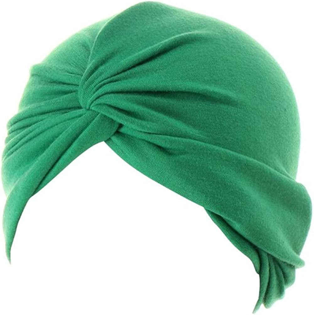Beauty YFJH Chemo Sleep Turban Headwear Scarf Beanie Cap Hat for Cancer Patient Hair Loss Apparel & Accessories > Clothing Accessories > Headwear beauty YFJH Dark Green  