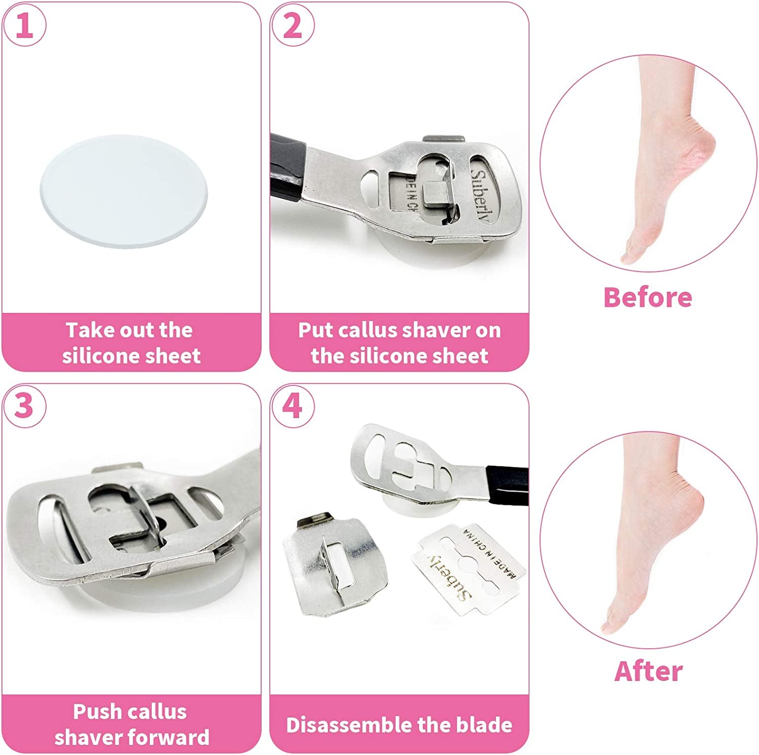 Professional Pedicure Tools Kit 20 in 1, Bagvhandbagro Foot Care Kit with Foot File Foot Rasp Scraper Dead Skin Remover Callus Scrubber Pedicure Tools for Men Women Christmas Gifts Health & Beauty > Personal Care > Foot Care Bagvhandbagro   