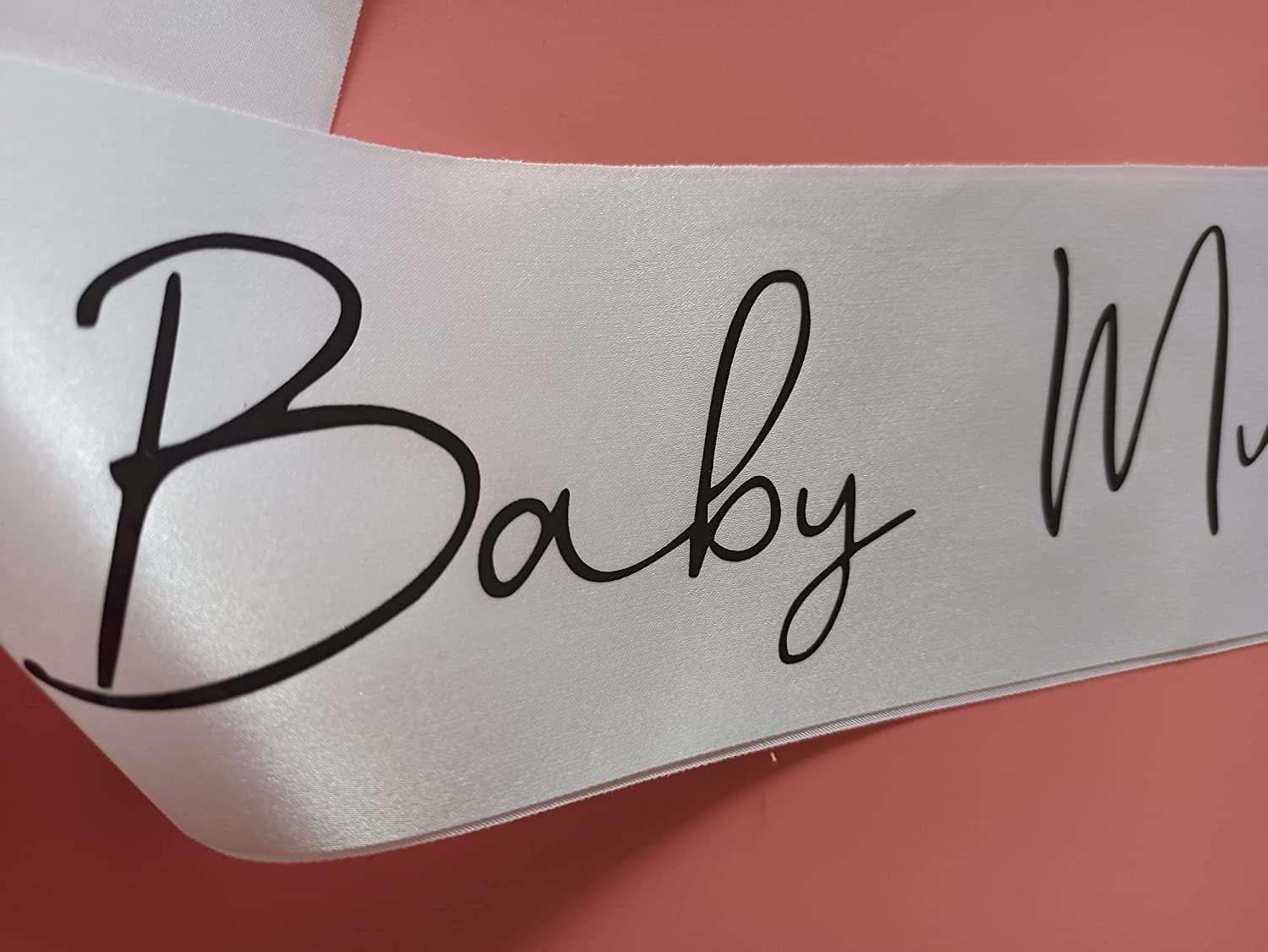 Baby Mama Sash for Baby Shower, Mummy to Be Sash for New Mom, Baby Shower Decorations, Gift Ideas for Soon to Be Parents, Gender Reveal Boy or Girl Party Supplies for Pregnant AF Mother to Be Apparel & Accessories > Clothing Accessories > Sashes MONBISTY   