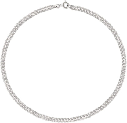 Savlano 925 Sterling Silver Solid Italian Figaro, Rope,Herringbone, Curb, Ball Bead, Snake, Mariner Chain Anklet for Women & Girls, Comes in 0.8Mm - 5Mm Gift Box Apparel & Accessories > Jewelry > Anklets Savlano Curb 1.8mm 10.0 Inches 