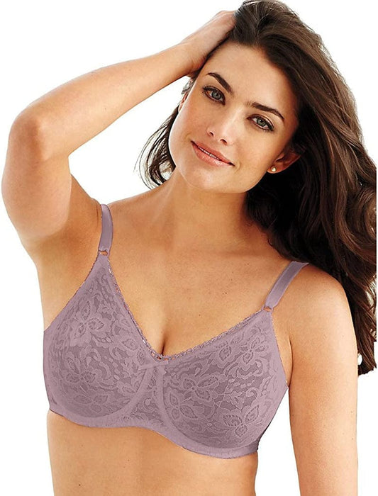 Bali Lace 'N Smooth Underwire Bra, Rosewood, 36C