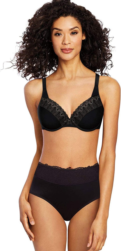 Bali Passion for Comfort Underwire Bra with Full-Coverage, Light Lift Back Smoothing Shapewear Bra for Everyday Wear