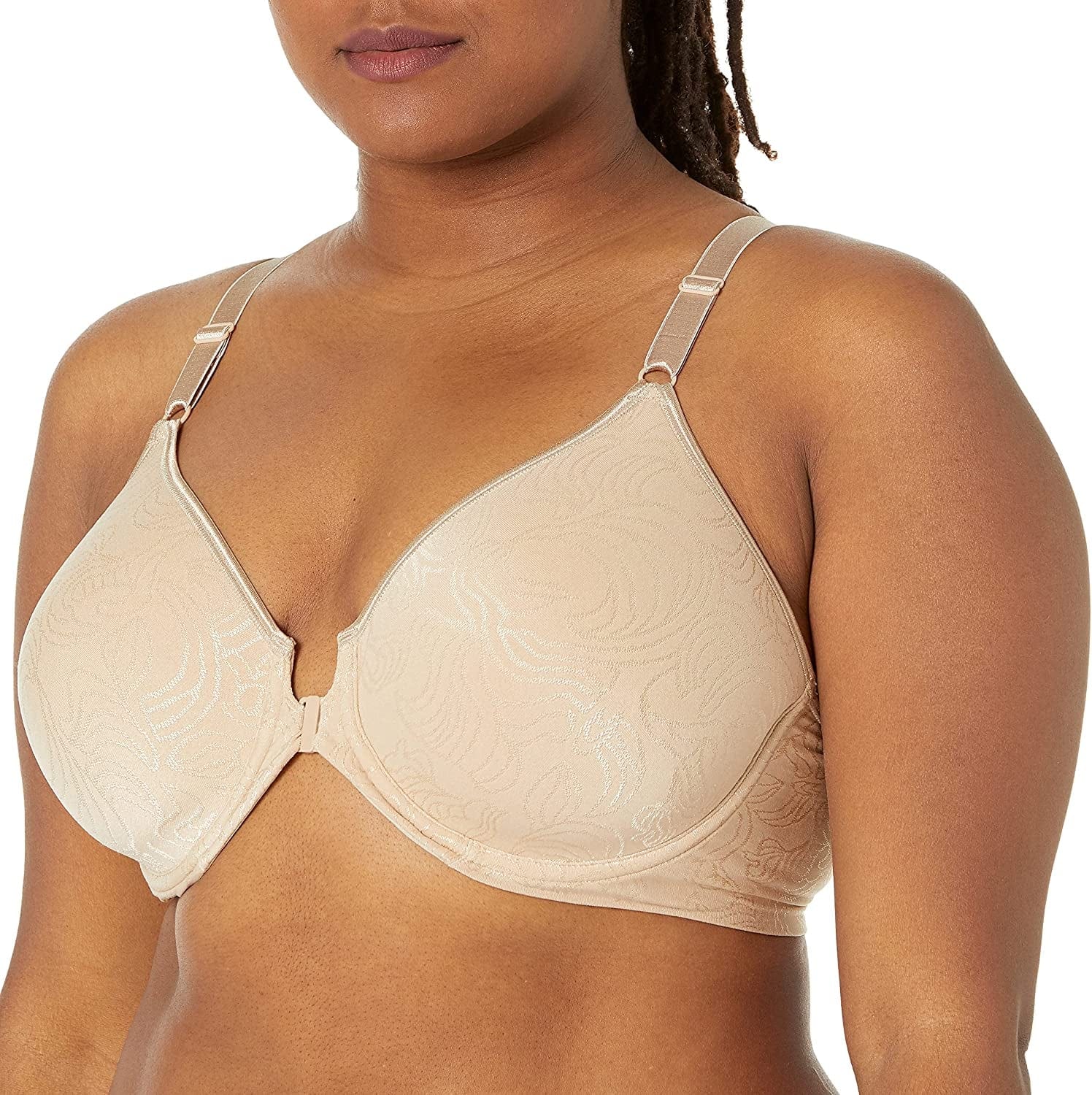 Bali Women'S Comfort Revolution Front-Close Shaping Underwire Bra Nude / 38C