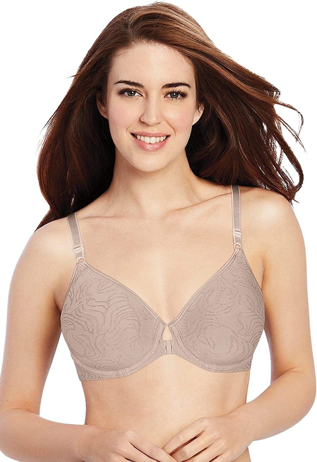 Bali Women'S Comfort Revolution Front-Close Shaping Underwire Bra Light Beige / 42D