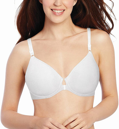 Bali Women'S Comfort Revolution Front-Close Shaping Underwire Bra White Tailored / 42D