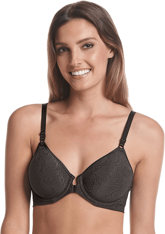 Bali Women's Comfort Revolution Front-Close Shaping Underwire Bra DF3P66 Black / 38D