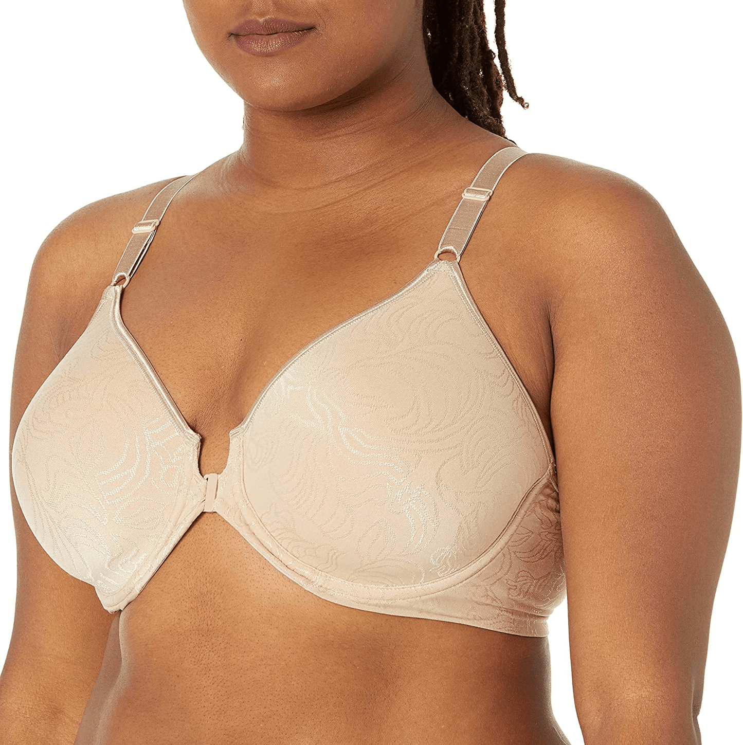 Bali Women's Comfort Revolution Front-Close Shaping Underwire Bra DF3P66 Nude / 34C