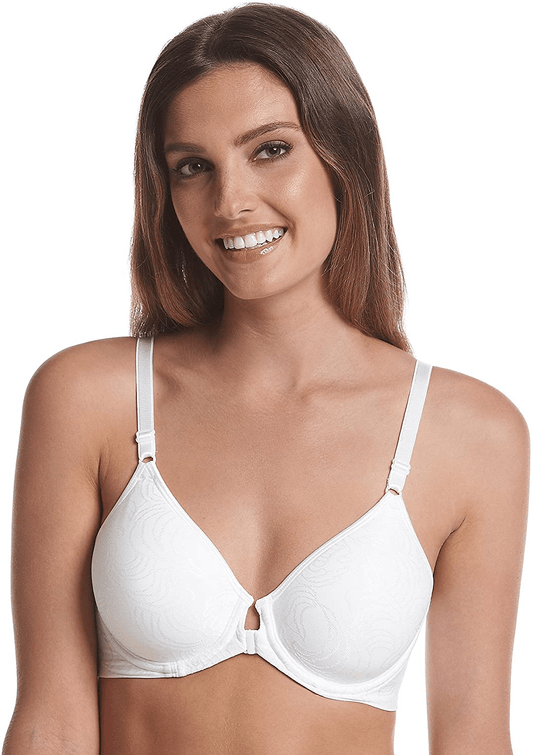 Bali Women's Comfort Revolution Front-Close Shaping Underwire Bra DF3P66 White / 38D