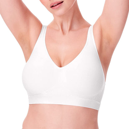 Bali Women'S Comfort Revolution Full-Coverage Wireless Bra, Wirefree T-Shirt Bra, DF3484 White / Small