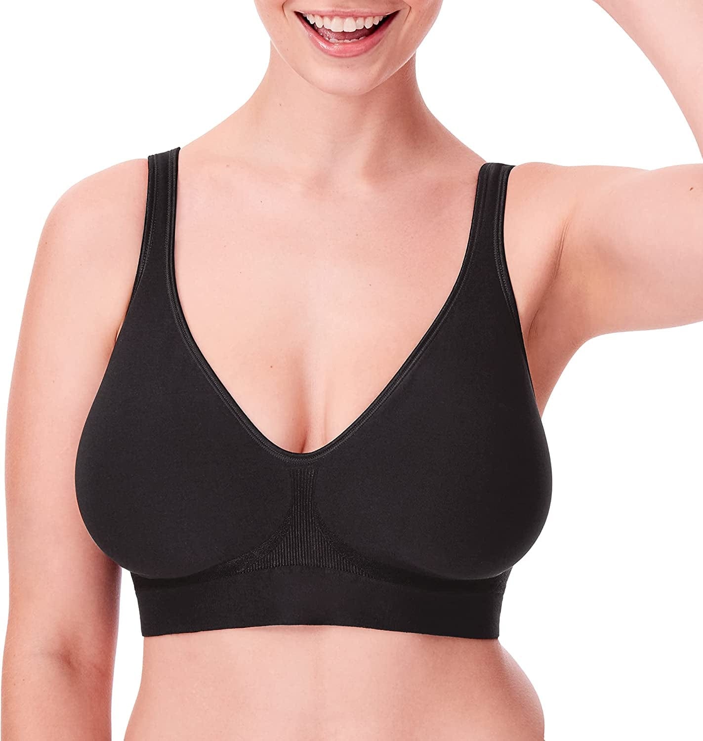 Bali Women'S Comfort Revolution Full-Coverage Wireless Bra, Wirefree T-Shirt Bra, DF3484 Black / X-Large