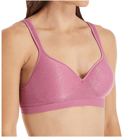Bali Women's Comfort Revolution Wirefree Bra DF3463 Greenhouse Lavendar Swirl / 38D
