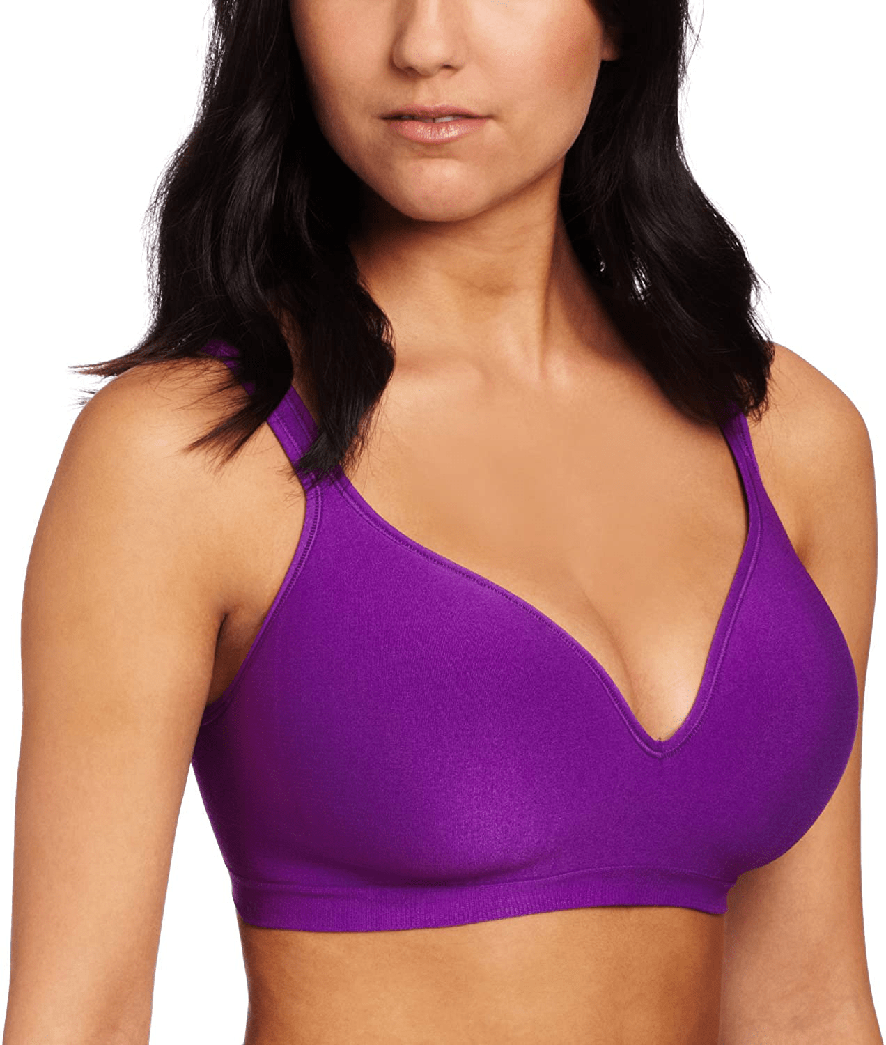 Bali Women's Comfort Revolution Wirefree Bra DF3463 Plumbrulee / 38B
