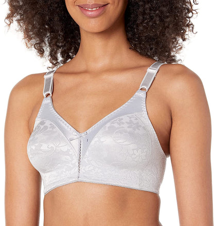 Bali Women'S Double Support Wireless, Full-Coverage Lace Bra (Retired Colors) Crystal Grey / 34B