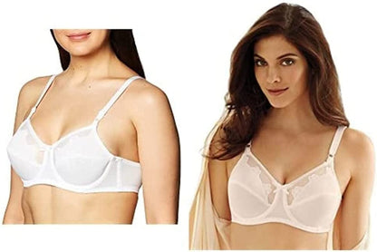 Bali Women'S Flower Underwire Bra #0180 Light Beige/White / 2 / 42DDD