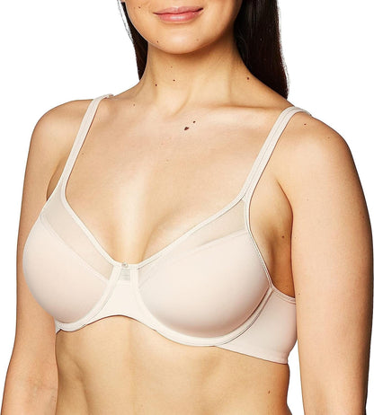 Bali Womens One Smooth U Underwire Bra, Ultra Light T-Shirt Bra with Stay-In-Place Straps Sandshell / 38B