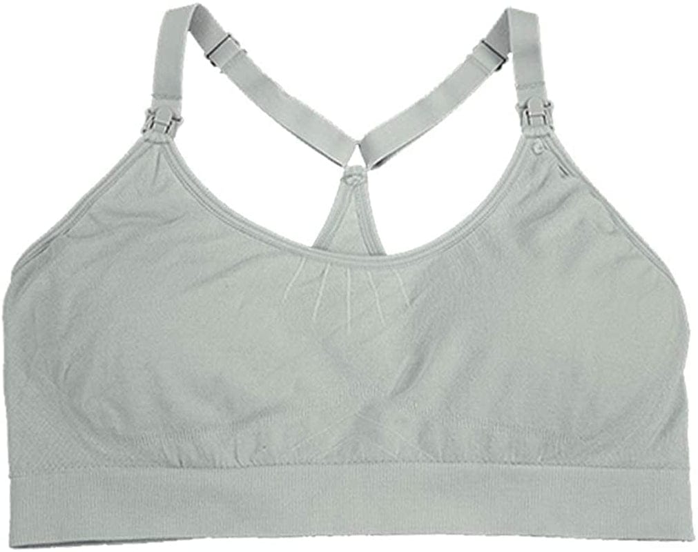 Bamboobies Women’S Yoga Full Bust Seamless Nursing Maternity Bra for Breastfeeding, Hibiscus (Pink), Extra Small (XS)