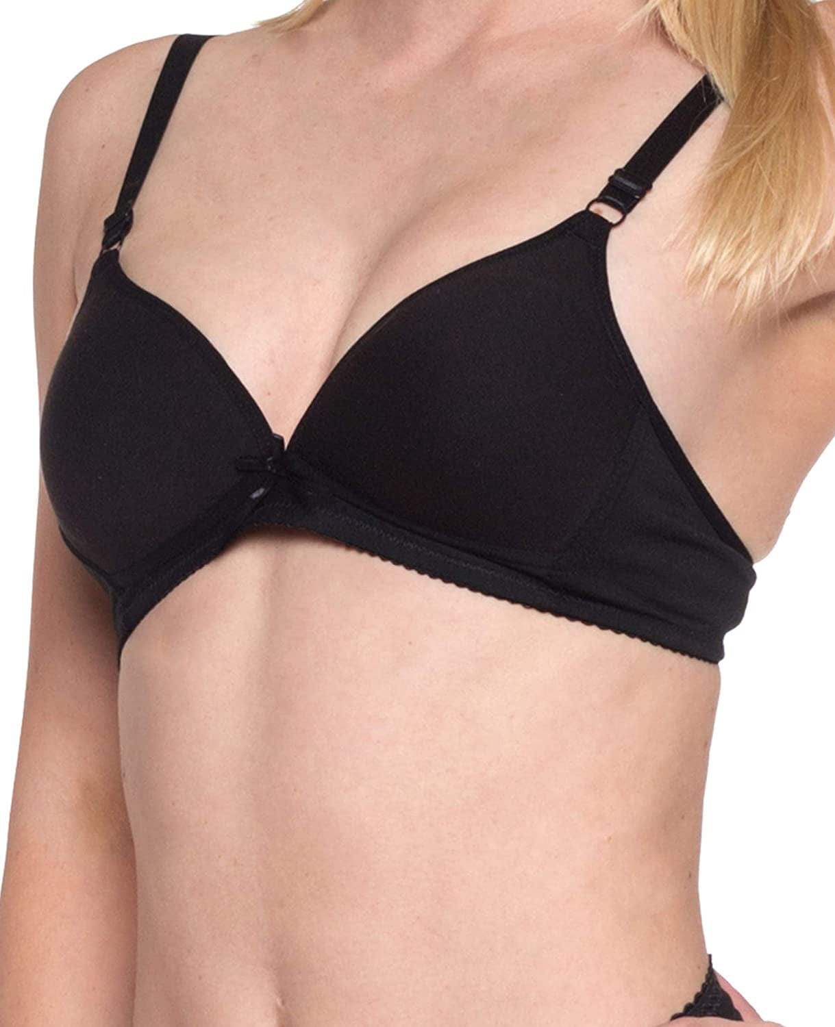 Barbra Lingerie Big Girls Bras for Teen Girl Wireless Molded Padded Juniors Training Bra 5 Pack