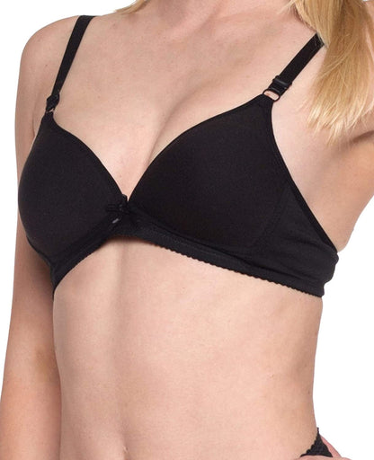 Barbra Lingerie Big Girls Bras for Teen Girl Wireless Molded Padded Juniors Training Bra 5 Pack