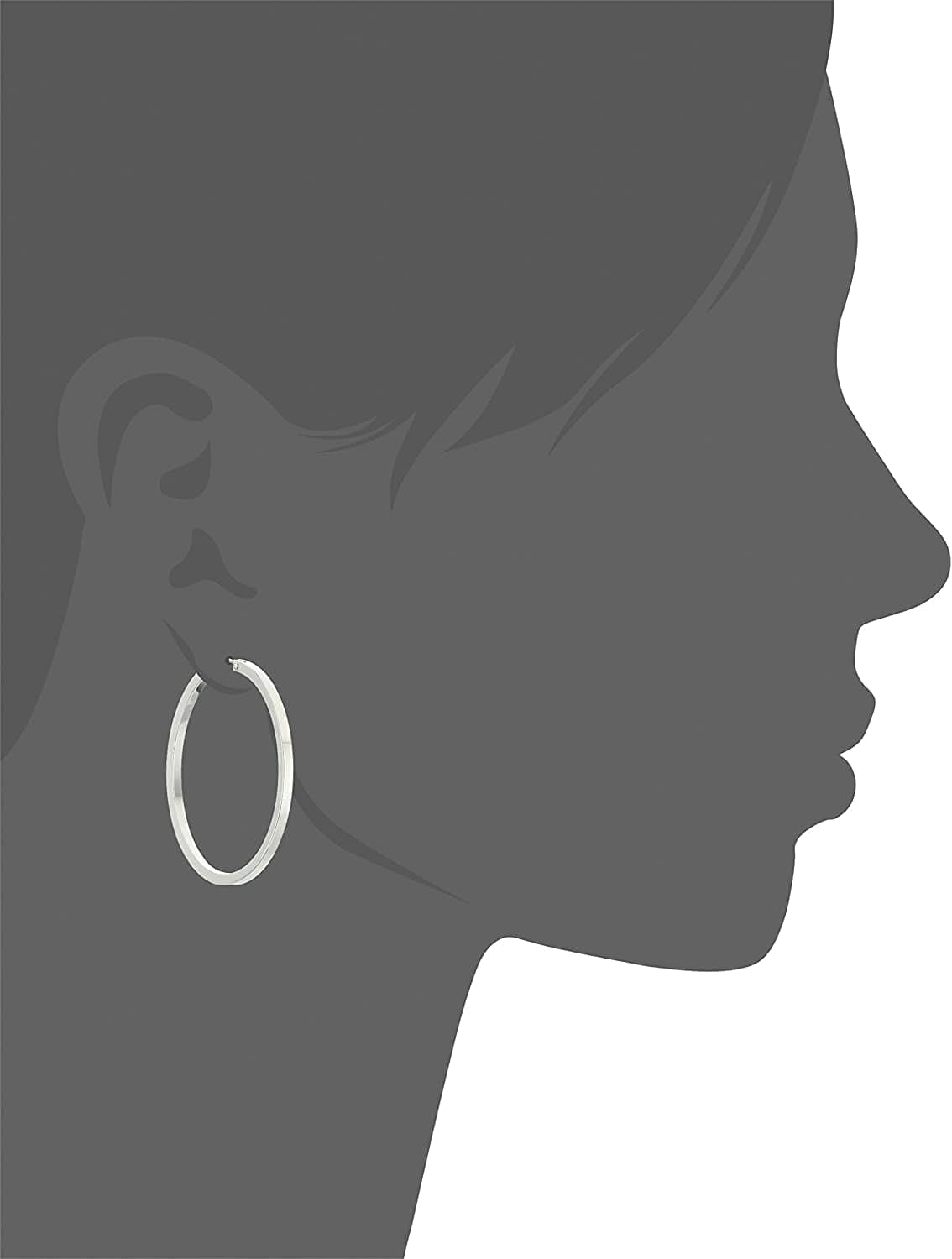 Basic Square Edge Hoop Earrings