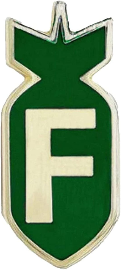 BASTION Lapel Pin (F Bomb) Enamel Brooch Badge with Clutch Backing | Collectible Funny Cool Meme for Clothing Backpack Hat Jacket Gift (Green)