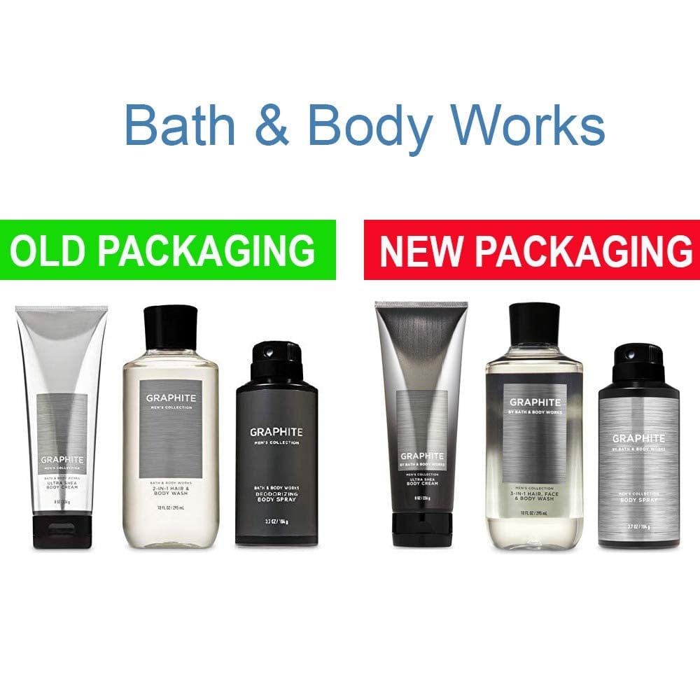 BATH and BODY WORKS, GIFT SET GRAPHITE for MEN ~ BODY WASH ~ BODY CREAM and DEODORIZING BODY SPRAY- FULL SIZE Health & Beauty > Personal Care > Cosmetics > Bath & Body Bath & Body Works   