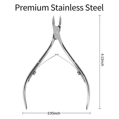 Cuticle Remover Cuticle Cutter Trimmer,Professional Cuticle Nipper Stainless Steel Cuticle Clippers Extremely Sharp Nail Cuticle Tools for Manicure and Pedicure at Home and Salon - Silver Health & Beauty > Personal Care > Cosmetics > Cosmetic Tools > Nail Tools Boujean   