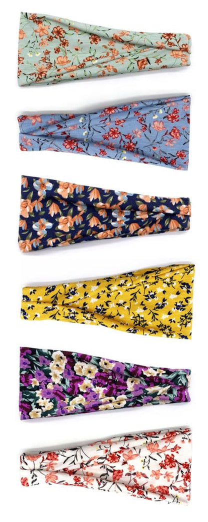 PLOVZ 6 Pack Women'S Yoga Running Headbands Sports Workout Hair Bands (Set 10) Apparel & Accessories > Clothing Accessories > Bandanas & Headties PLOVZ Set 21  