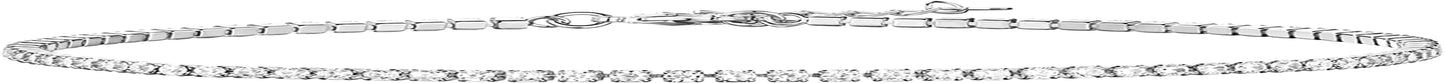 PAVOI 14K Gold Plated Charm Link Flat Gold Anklets for Women Apparel & Accessories > Jewelry > Anklets PAVOI Tennis white plated 