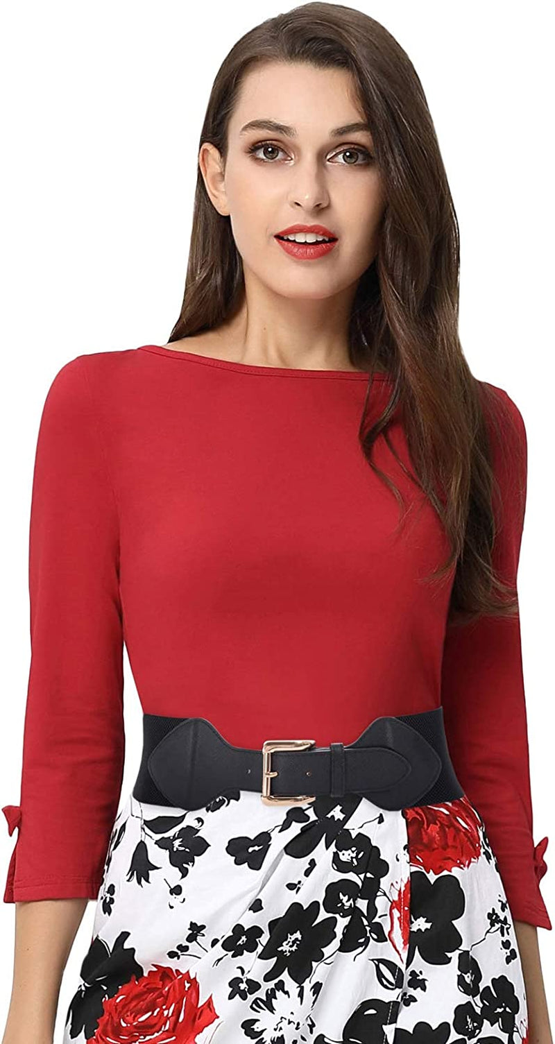 GRACE KARIN Women Elastic Stretchy Vintage Wide Waist Cinch Belt with Buckle Apparel & Accessories > Clothing Accessories > Belts GRACE KARIN   