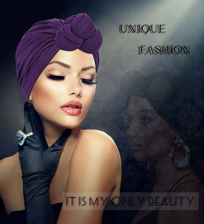 DANMY Women'S Beanie Turban Hats, Indian Hats Headscarves, Beanie Hats for Women,Turban for Women Apparel & Accessories > Clothing Accessories > Headwear DANMY   