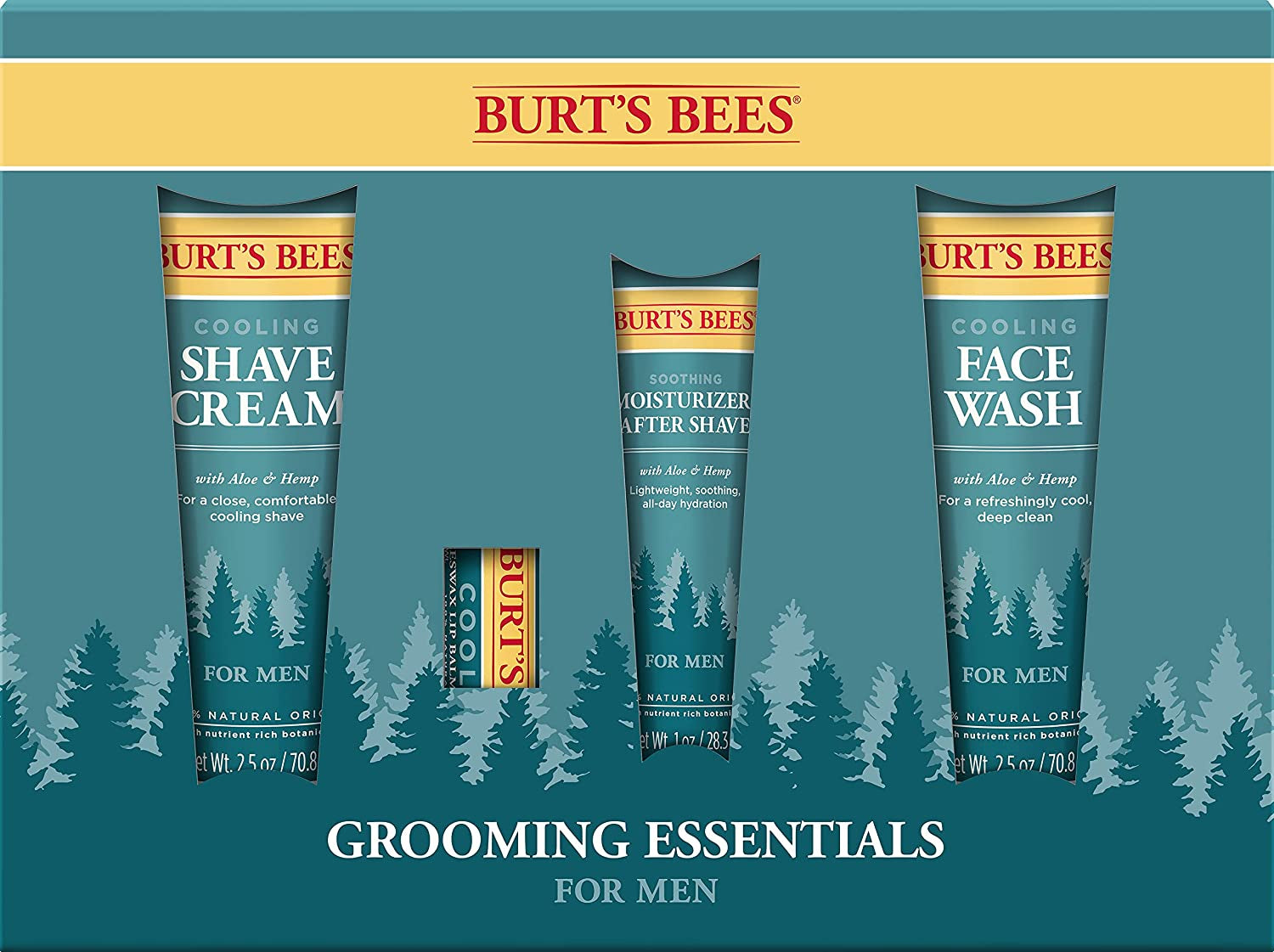Burt'S Bees Gift Set, 6 Products - 2 Hand Cream, Foot Cream, Cuticle Cream, Hand Salve & Lip Balm, Tips & Toes Kit in Giftable Tin, Travel Size Health & Beauty > Personal Care > Foot Care Burt's Bees Essentials for Men Gift  
