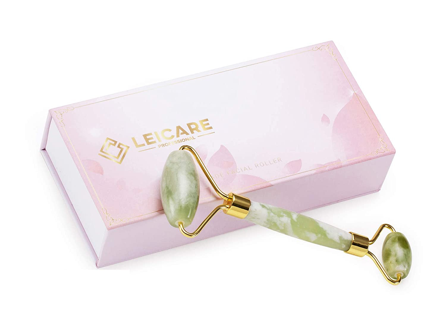 Jade Roller for Face - Jade Facial Roller, Face Roller Skin Care Tool - under Eye Roller, Face Massager for Women to Remove Wrinkles Puffiness Health & Beauty > Personal Care > Cosmetics > Cosmetic Tools > Skin Care Tools LeiCare   