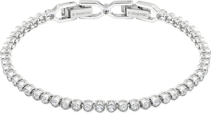 Swarovski Emily Tennis Bracelet Jewelry Collection, Clear Crystals, Blue Crystals, Pink Crystals ( Exclusive) Apparel & Accessories > Jewelry > Bracelets SWAROVSKI Clear Crystals - Rhodium Tone  