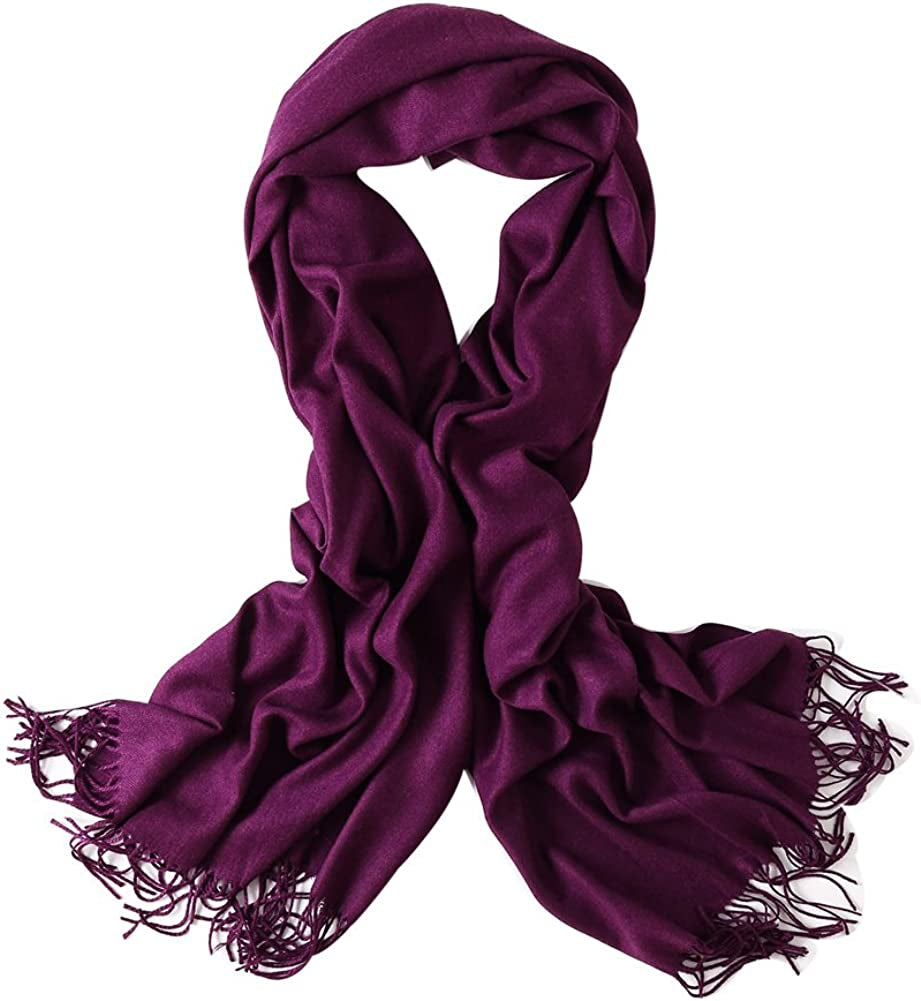 Bellonesc Cashmere Scarf Shawls for Women and Men Apparel & Accessories > Clothing Accessories > Scarves & Shawls Beillonesc Purple  