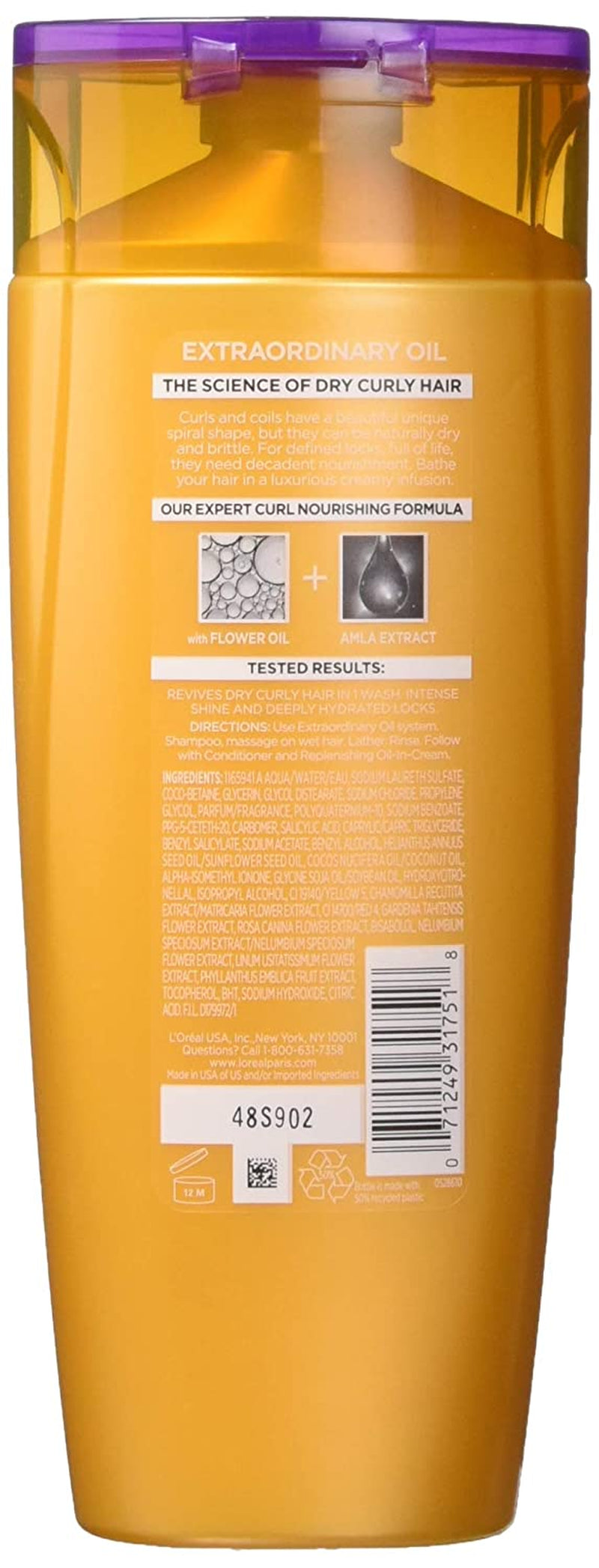 L'Oreal Paris Hair Care Advanced Extraordinary Oil Curls Shampoo, 12.6 Fluid Ounce Health & Beauty > Personal Care > Hair Care L'Oreal Paris   