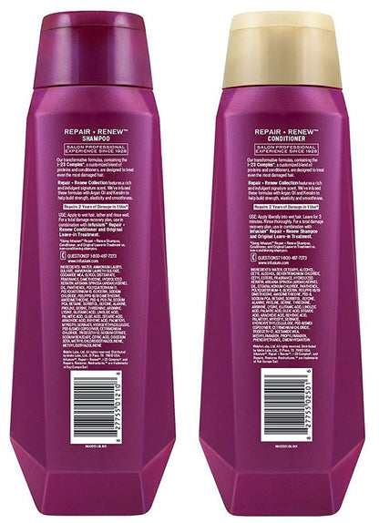 Infusium Professional Treatments Haircare - Repair & Renew with Argan Oil & Keratin - Shampoo & Conditioner Set - Net Wt. 13.5 FL OZ (400 Ml) per Bottle - One Set Health & Beauty > Personal Care > Hair Care Infusium   