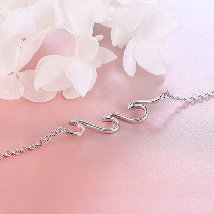 Wave Ocean Beach Sea Anklet for Women S925 Sterling Silver Adjustable Starfish Layered Ankle Foot Bracelet Apparel & Accessories > Jewelry > Anklets Alphm   